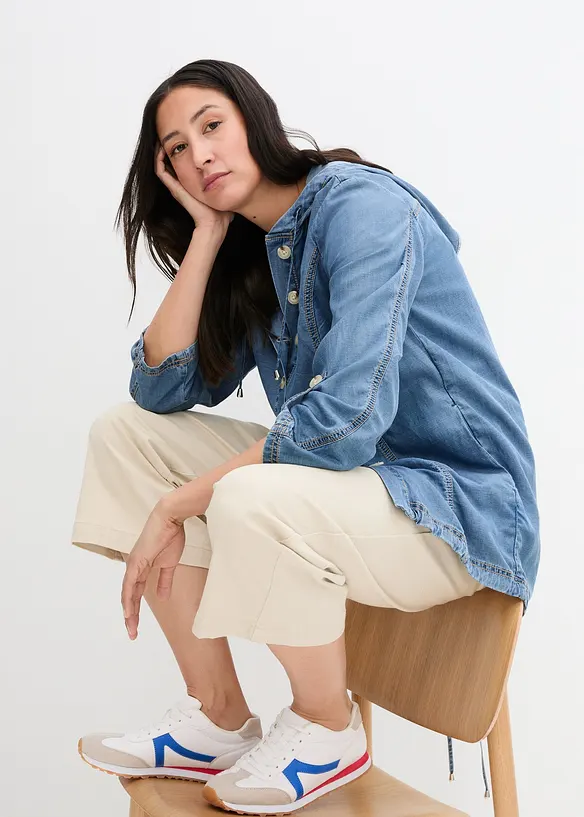Giacca-camicia con lino fresco, bonprix