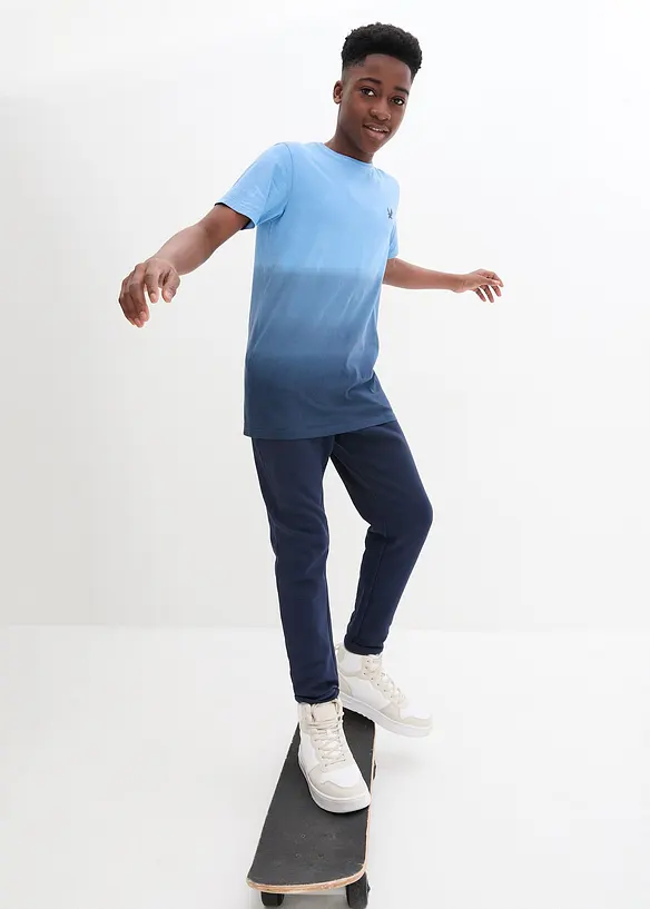 T-shirt dai colori sfumati in puro cotone biologico, bonprix