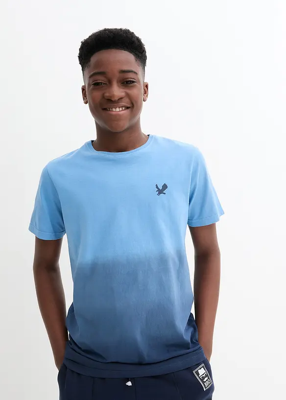 T-shirt dai colori sfumati in puro cotone biologico, bonprix