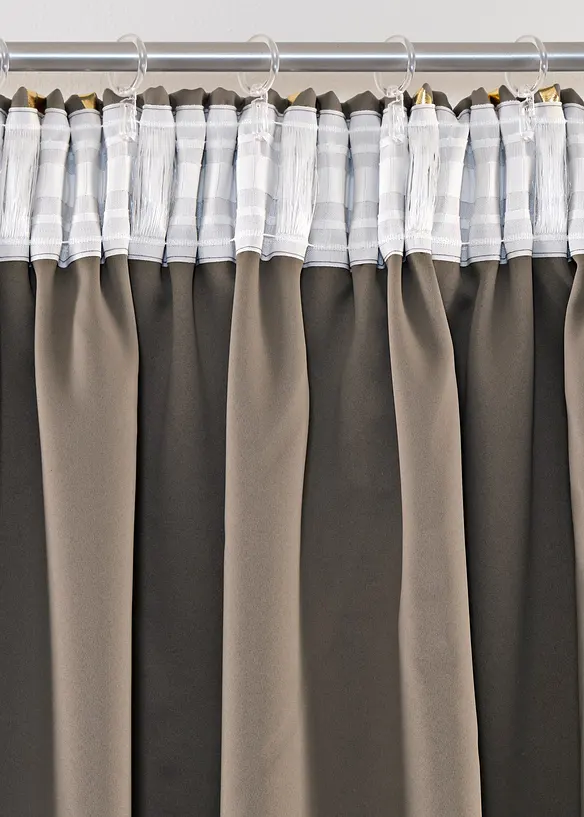 Tenda semioscurante in fantasia lucida (pacco da 1), bonprix