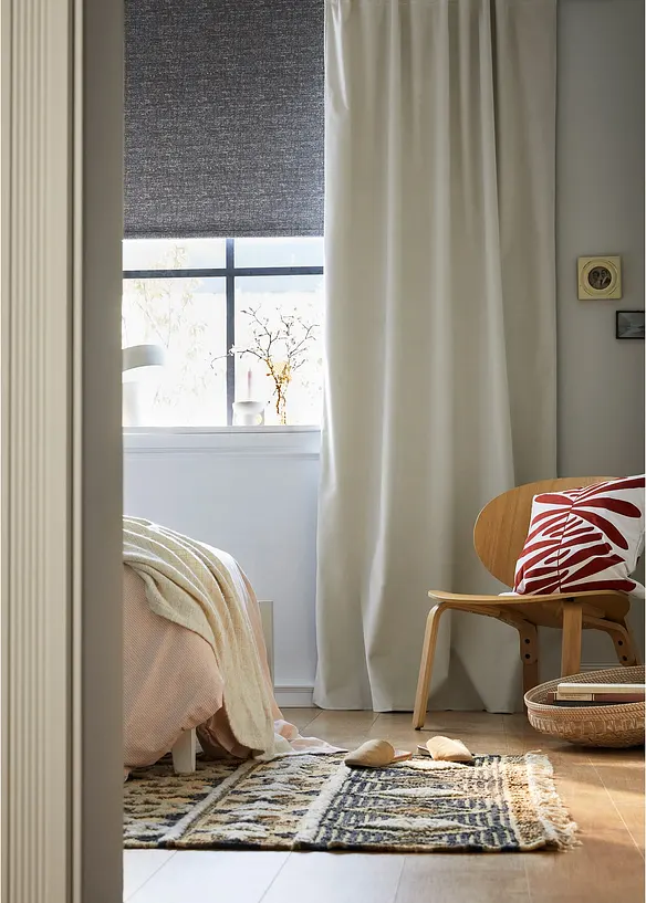 Tenda termica oscurante dalla texture vellutata (pacco da 1), bonprix