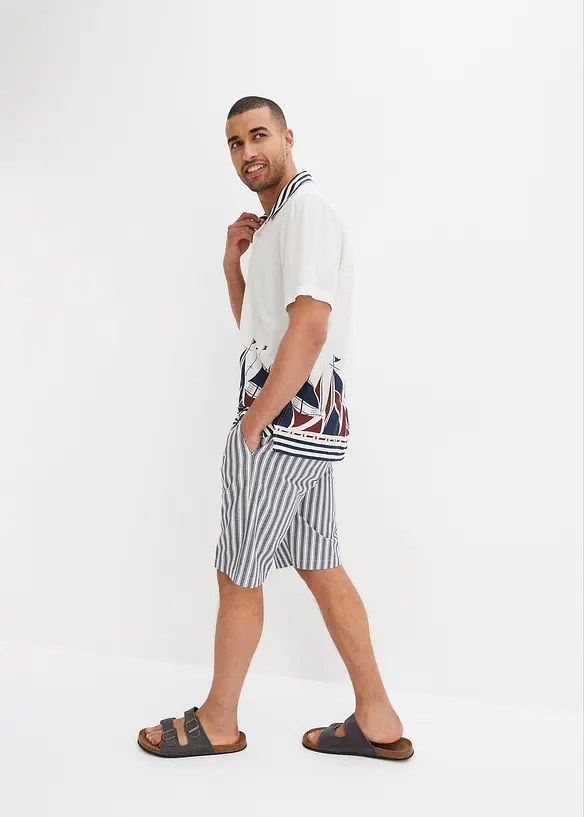 Bermuda chino con pinces, bonprix