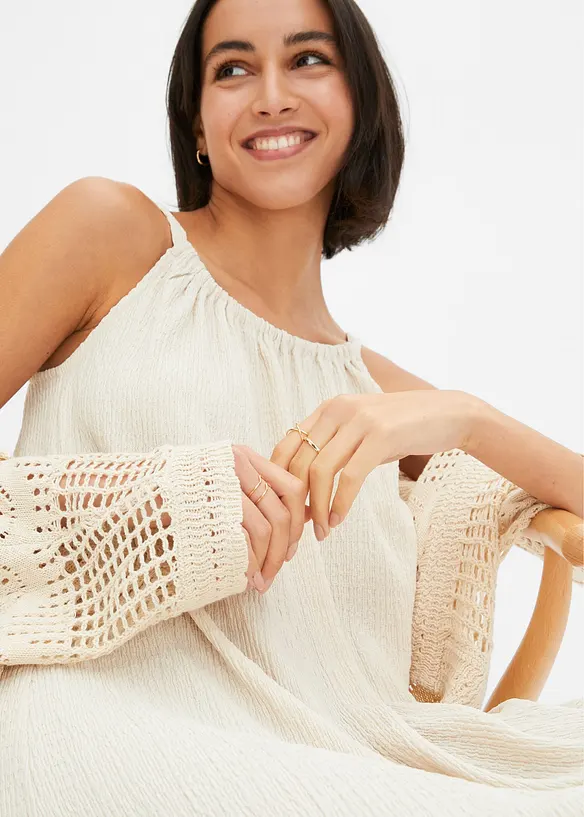 Abito con spalline in crêpe leggero, bonprix