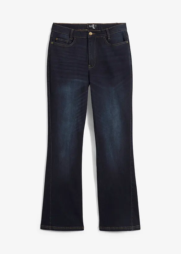 Jeans bootcut con bordo vita comodo, vita alta, bonprix