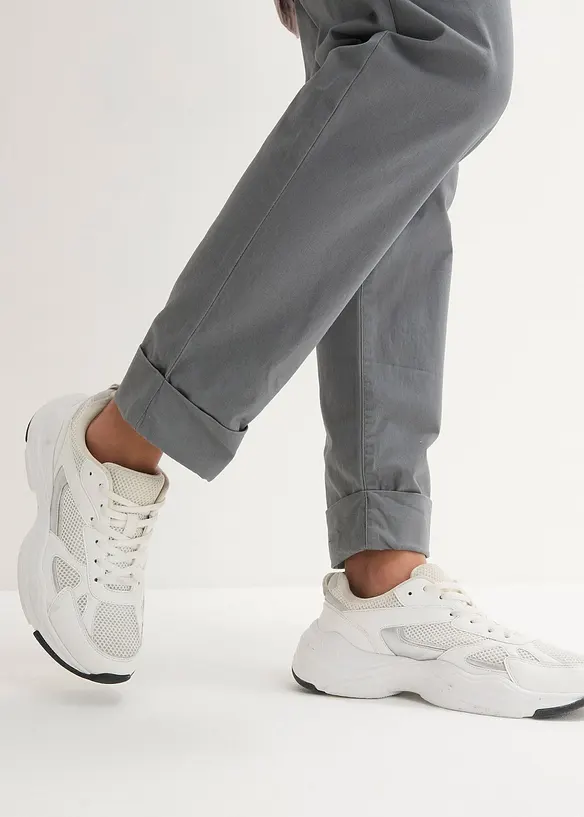 Pantaloni chino alla caviglia in cotone, bonprix