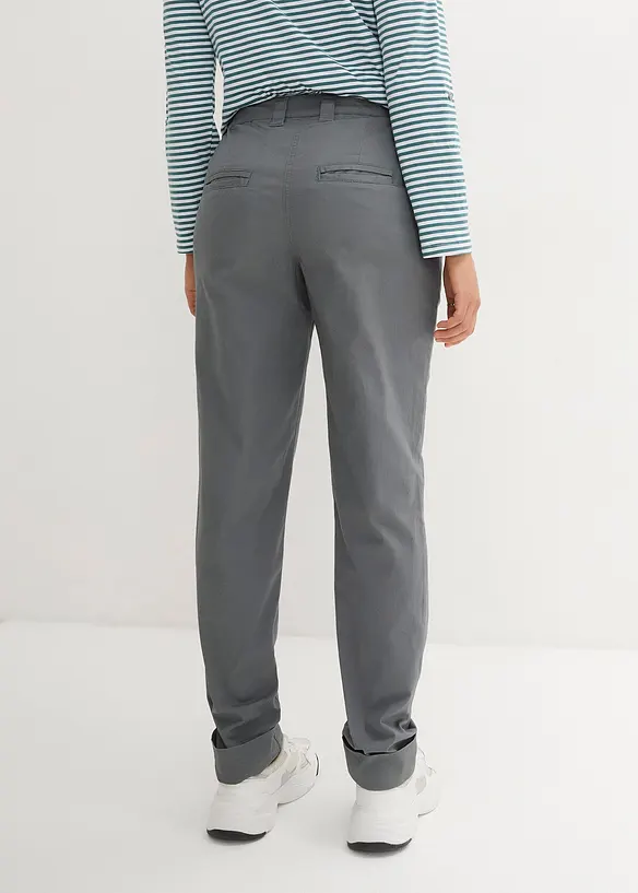 Pantaloni chino alla caviglia in cotone, bonprix