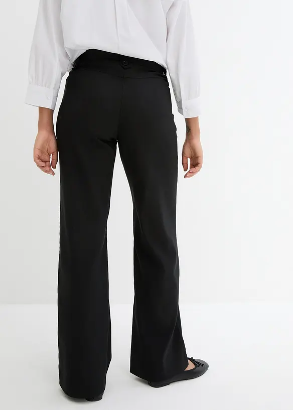 Pantaloni elasticizzati in bengalina con comodo elastico in vita, bonprix