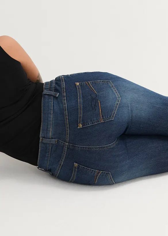 Jeans skinny con bordo vita comodo, vita media, bonprix