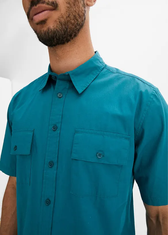 Camicia a maniche corte in puro cotone, bonprix