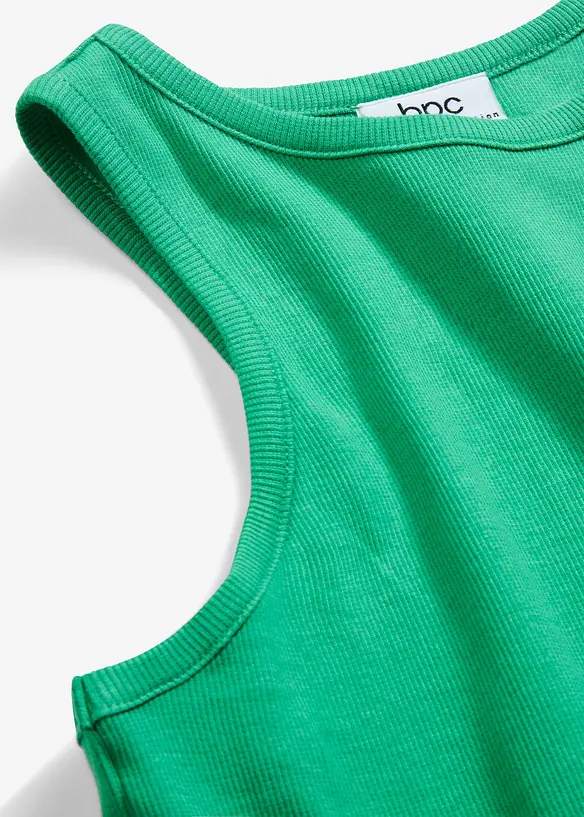 Abito corto a coste in misto cotone, bonprix