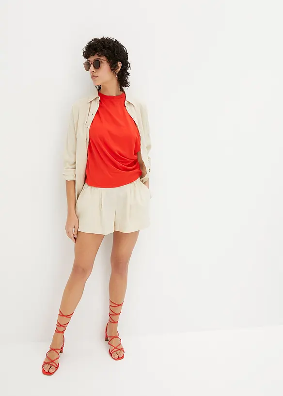 Maglia con drappeggio, bonprix