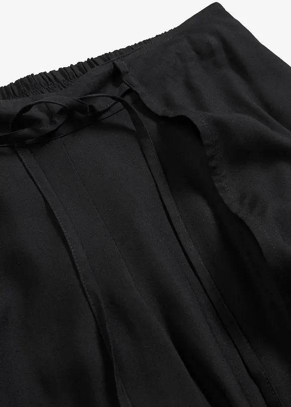 Pantaloni con spacco in viscosa, bonprix