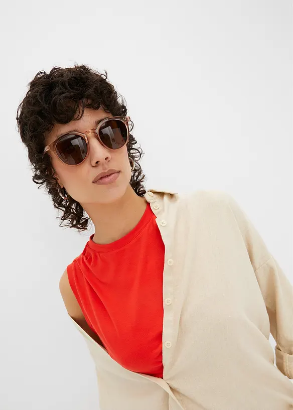 Maglia con drappeggio, bonprix