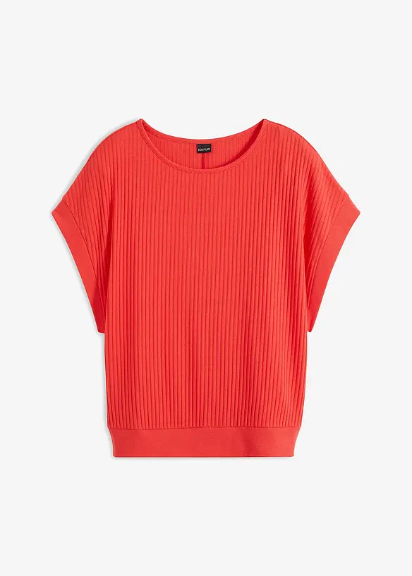 Maglia a coste con maniche a pipistrello, bonprix