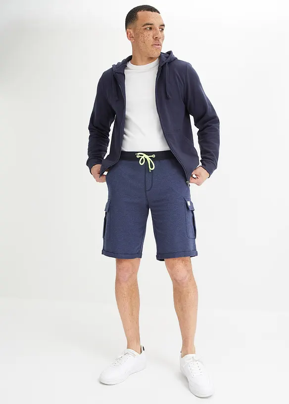 Felpa con zip e cappuccio, bonprix