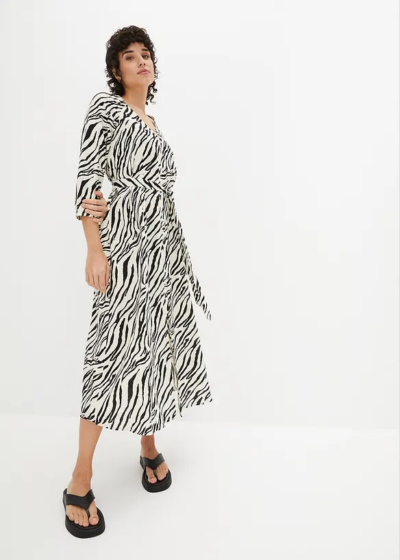 Abito midi in viscosa fluente, bonprix