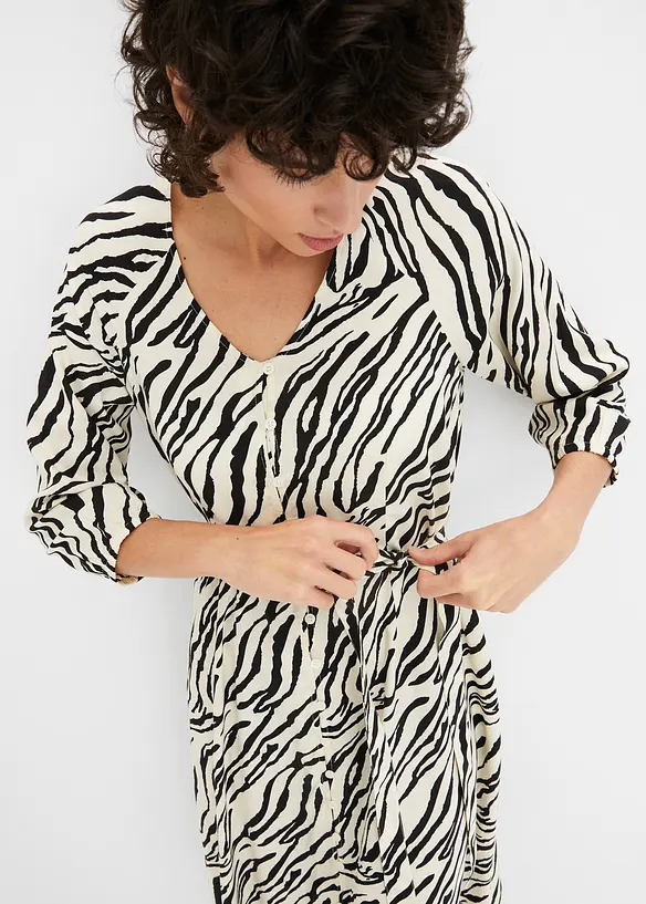 Abito midi in viscosa fluente, bonprix