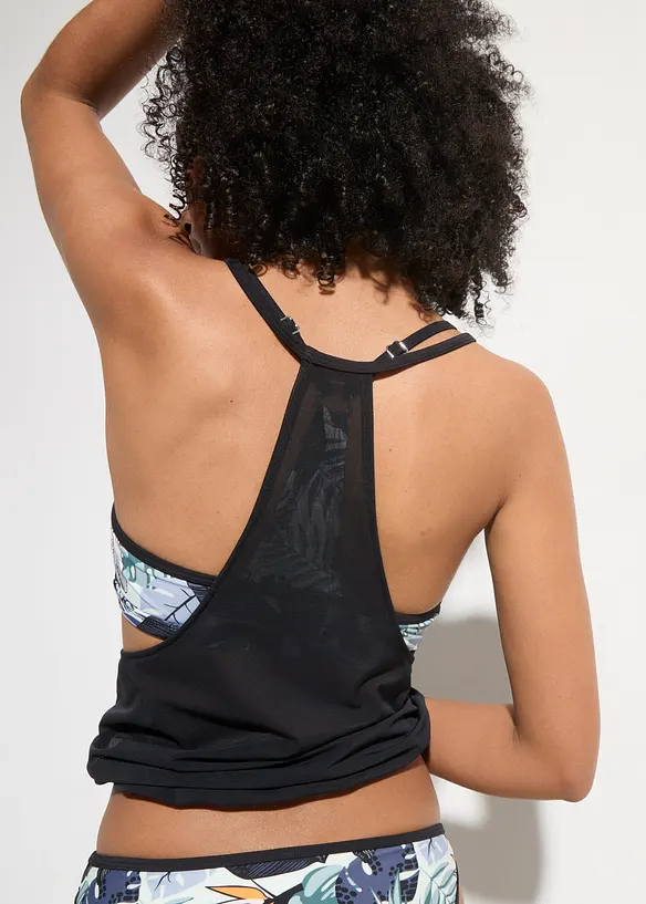 Tankini oversize completo e top extra (set 3 pezzi), bonprix