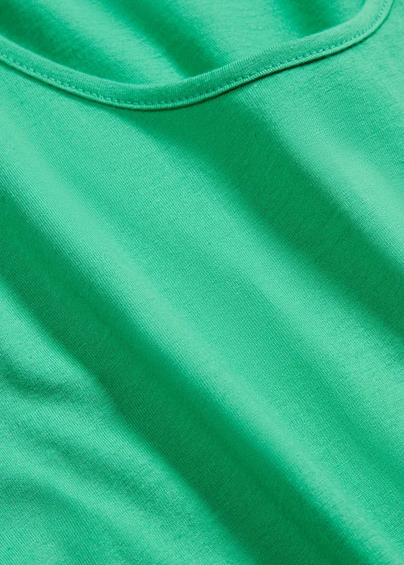 Abito corto svasato di jersey, smanicato, bonprix