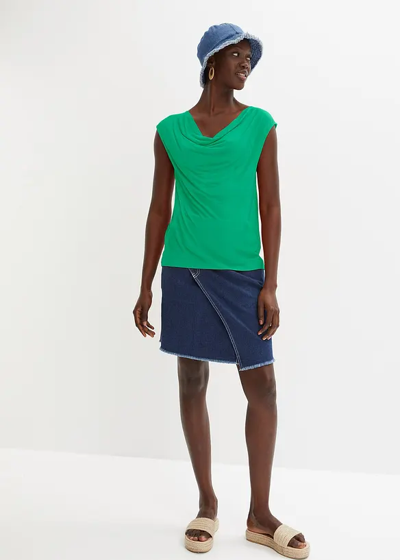 Top in misto viscosa, bonprix