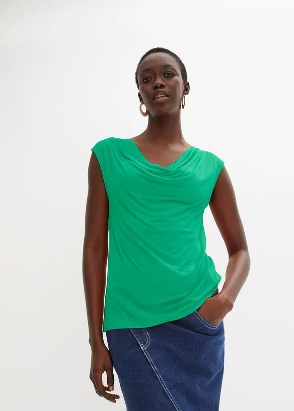 Top in misto viscosa, bonprix