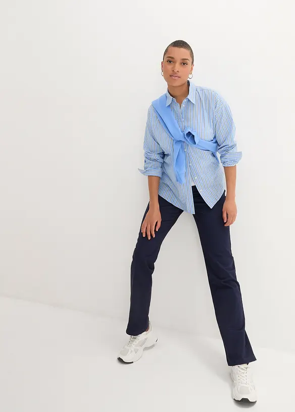 Treggings in twill di misto cotone elasticizzato, bonprix