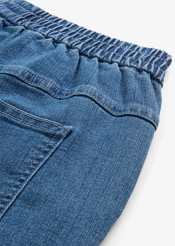 Mom jeans con cinta comoda, vita alta, bonprix