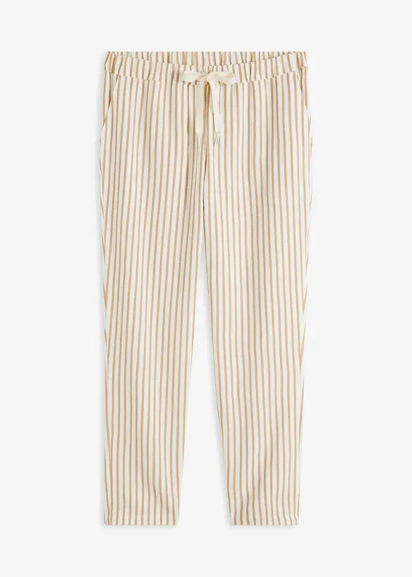 Pantaloni effetto lino, bonprix