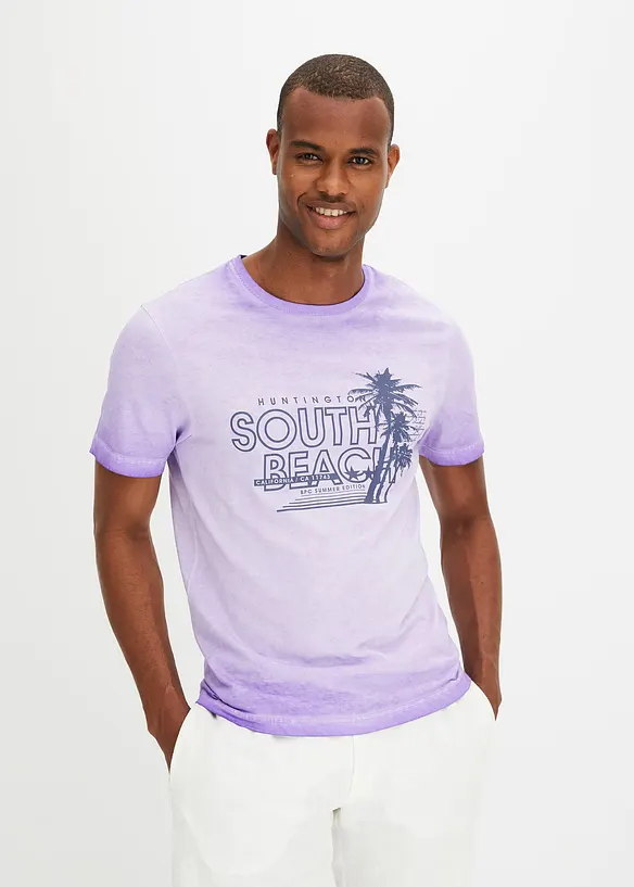 T-shirt in puro cotone biologico effetto lavato, bonprix