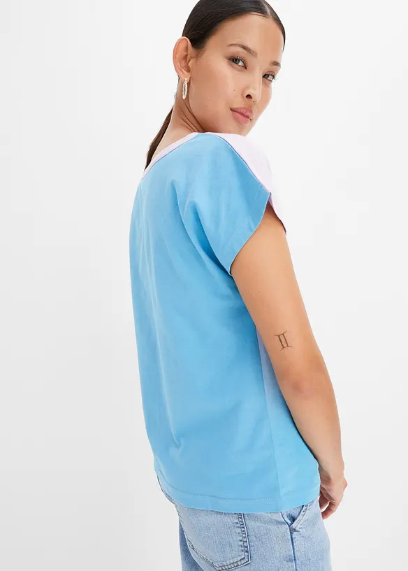 Maglia serafino con effetto ombré, bonprix