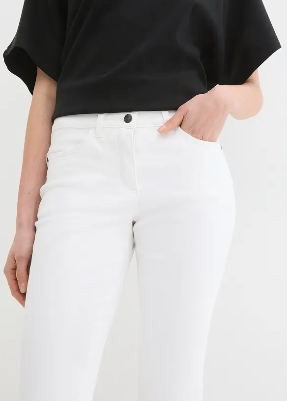 Jeans cropped con ricami, bpc selection