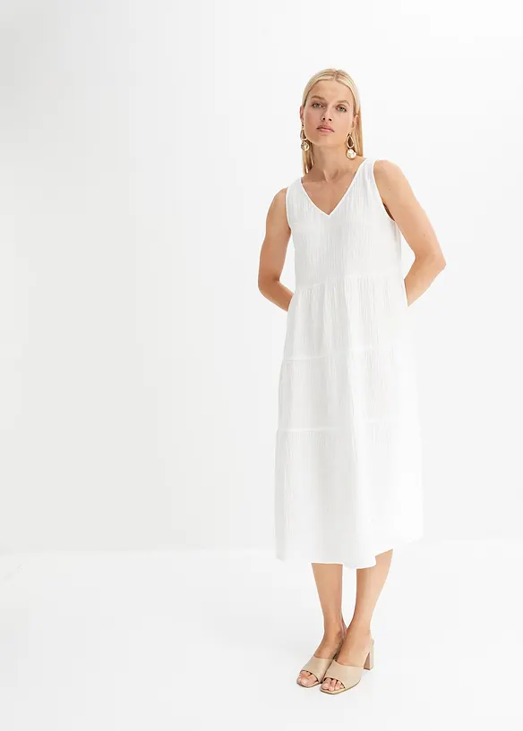 Abito in mussola di puro cotone, bonprix