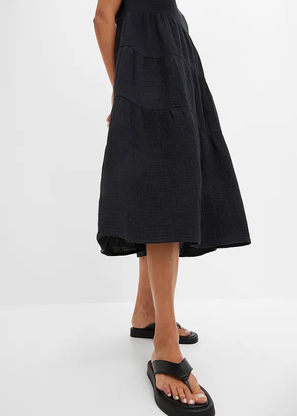Abito in mussola di puro cotone, bonprix