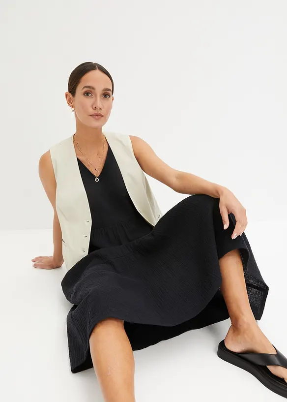 Abito in mussola di puro cotone, bonprix