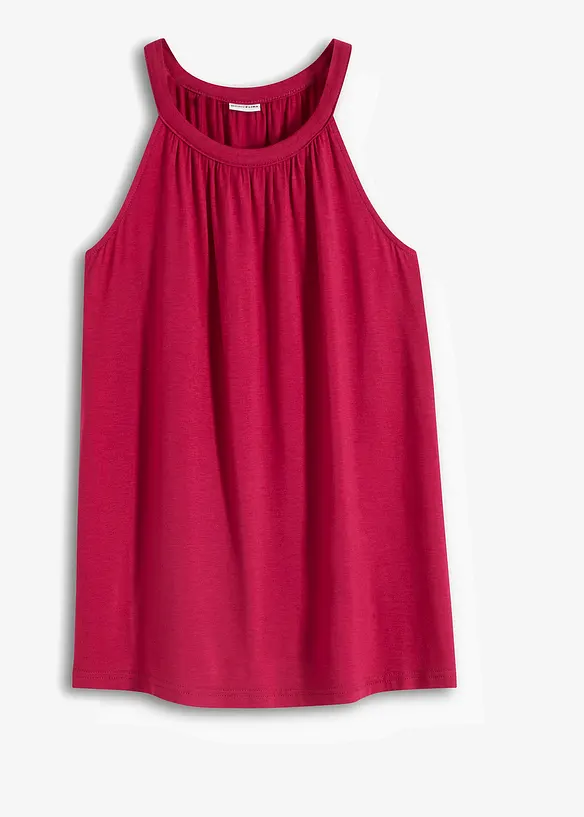 Top in jersey con arricciatura, bonprix