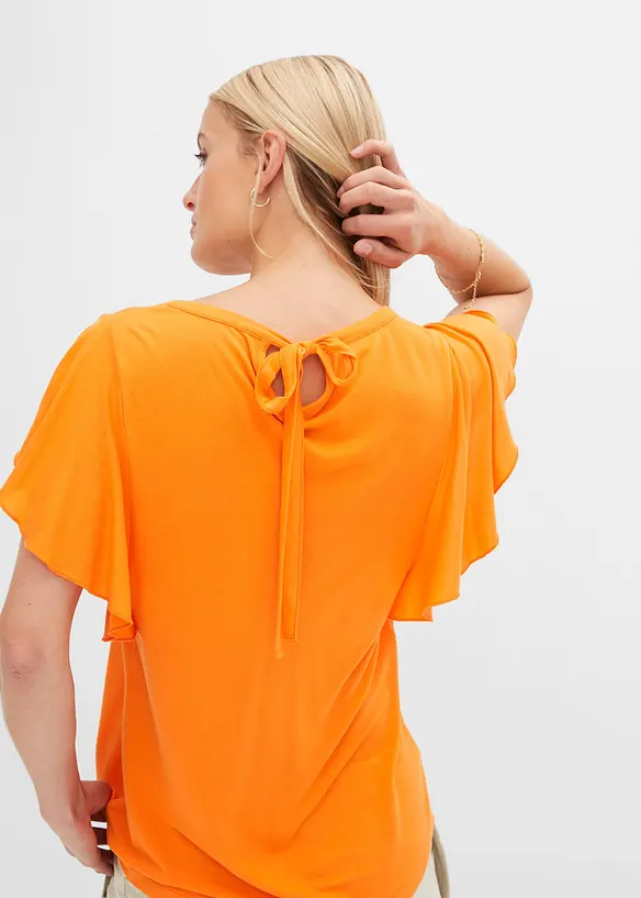 Maglia con maniche a volant, bonprix