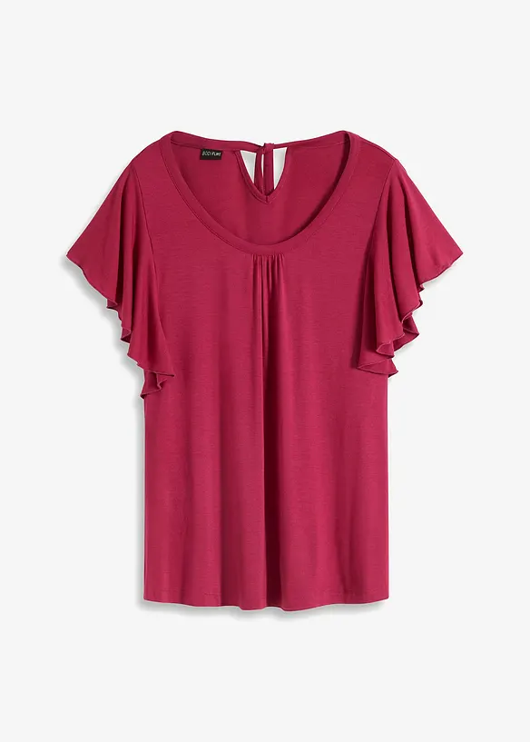 Maglia con maniche a volant, bonprix