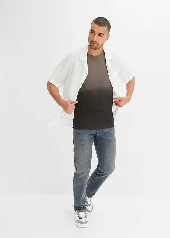 Camicia a maniche corte in mussola, regular fit, bonprix
