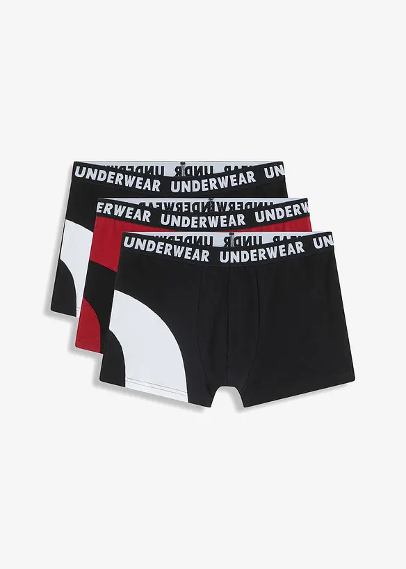 Boxer aderenti con cotone (pacco da 3), bonprix