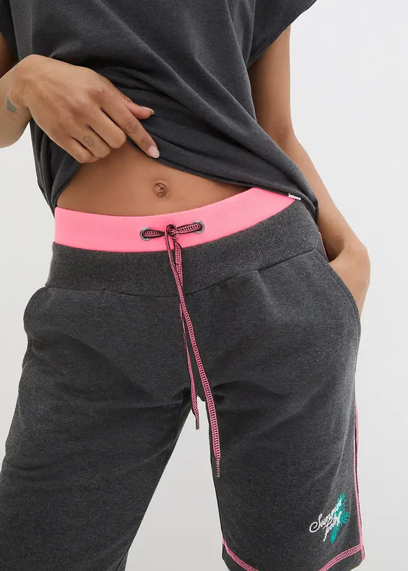 Bermuda in felpa di misto cotone, bonprix