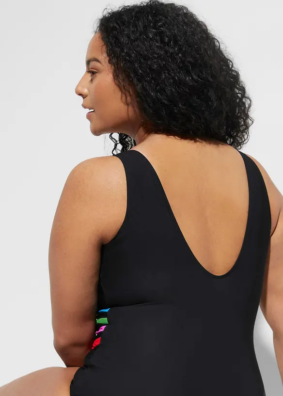 Costume intero con inserti e effetto modellante forte, bonprix