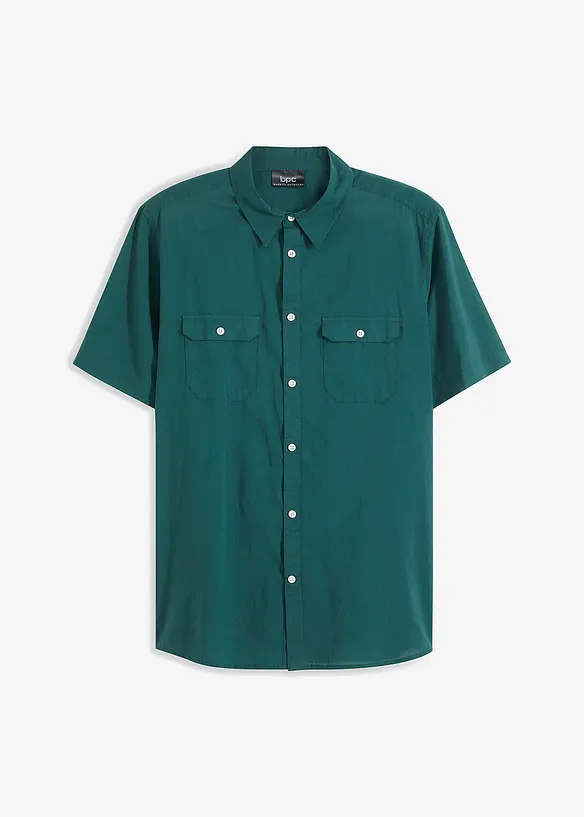 Camicia a maniche corte in puro cotone, bonprix