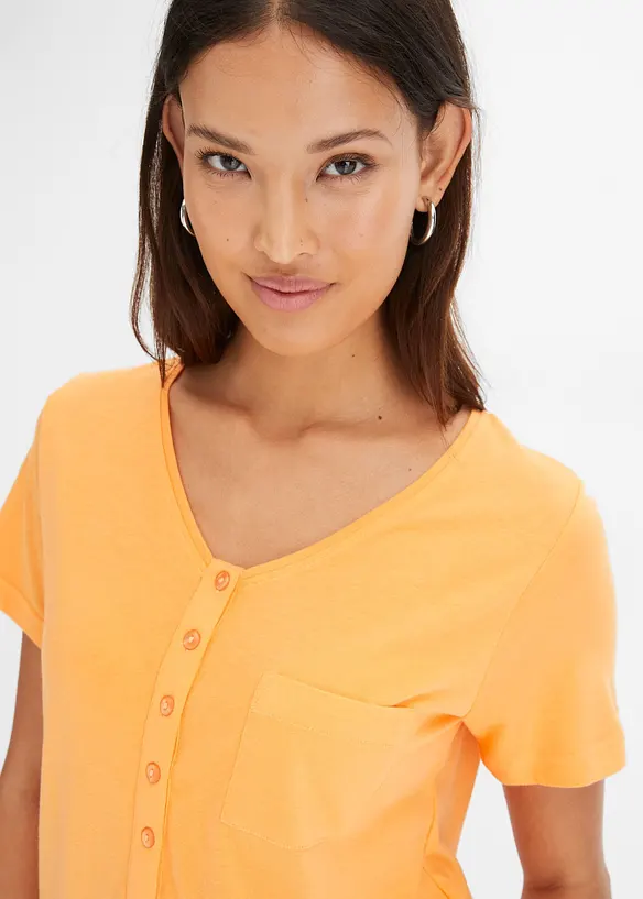 T-shirt con bottoni, bonprix