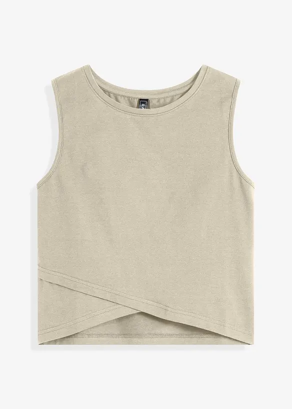 Top cropped in morbido misto cotone, bonprix