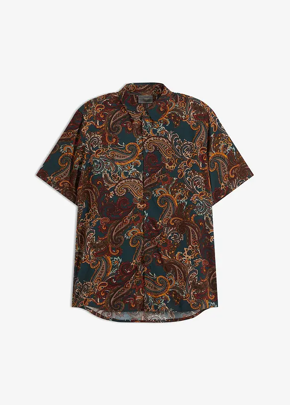 Camicia n viscosa a maniche corte, bonprix