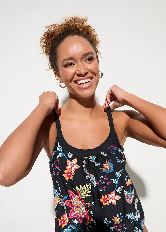 Tankini oversize con spalline regolabili (set 2 pezzi), bonprix