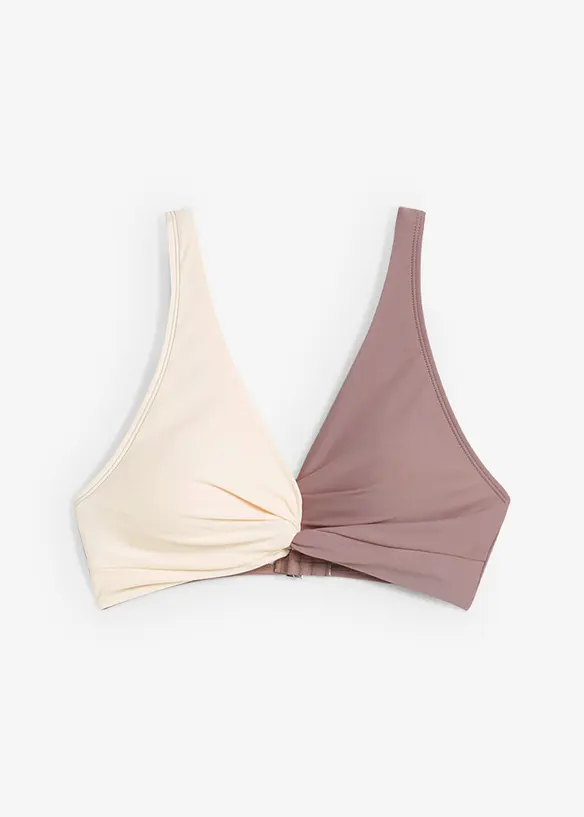 Reggiseno bikini a bustier con dettaglio attorcigliato, bonprix