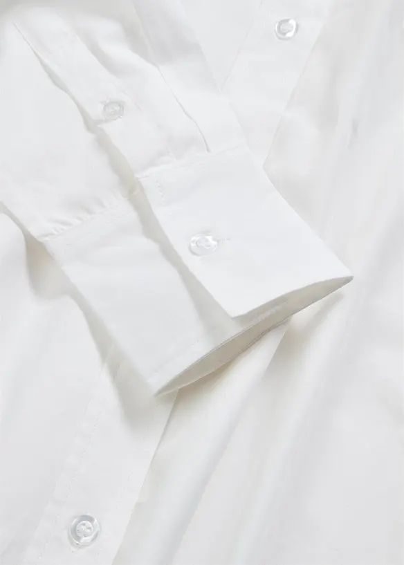 Camicia oversize con bottoni in puro cotone, bonprix