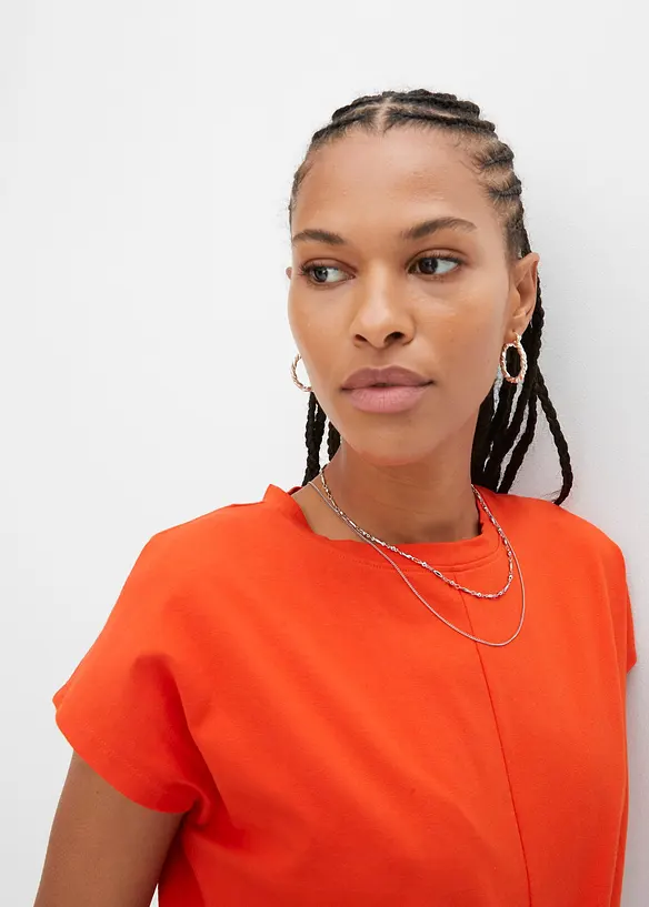 T-shirt cropped in puro cotone biologico, bonprix