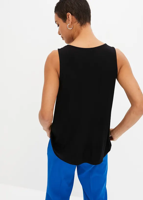 Top in viscosa con cerniera, bonprix